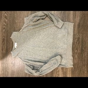 Grey Cold Shoulder sweatshirt